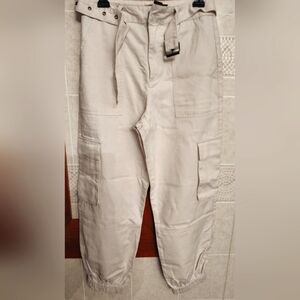 Ladies Khaki Cargo Pants